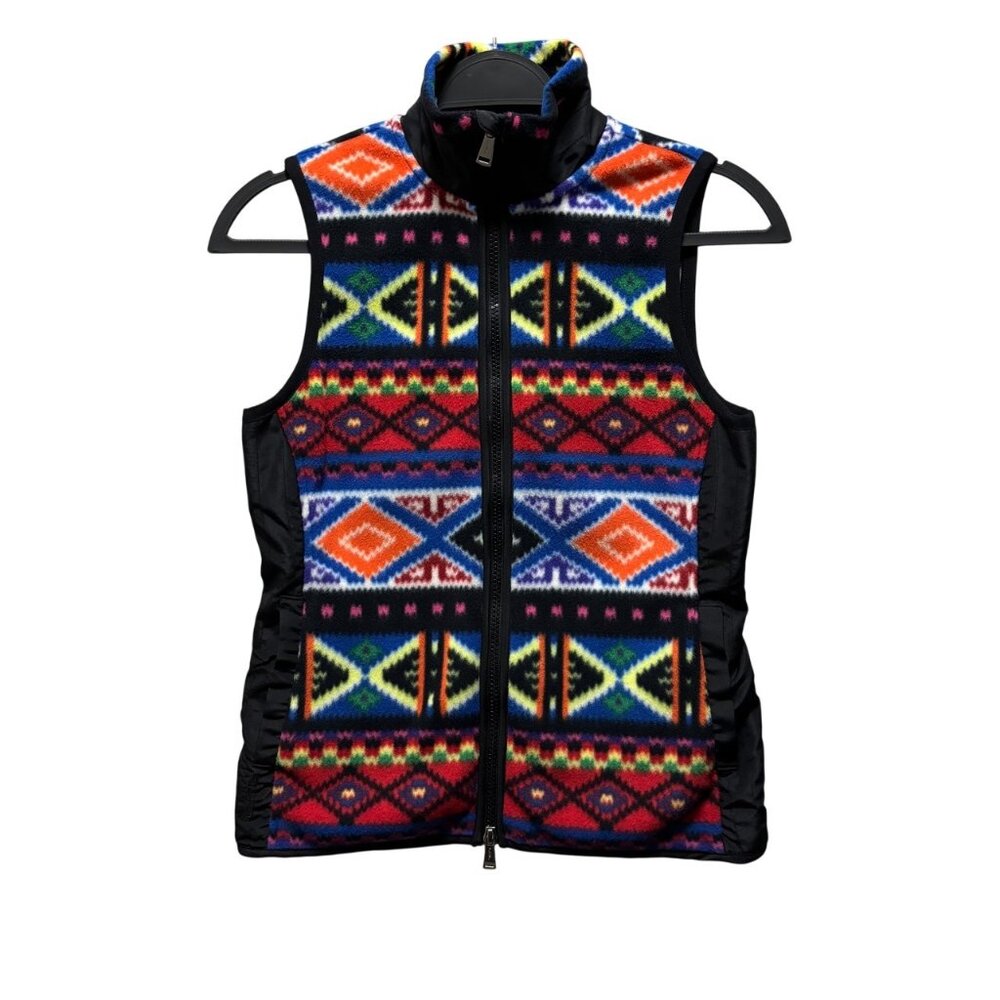 Lauren Ralph Lauren Active  Fleece Aztec Print Vest Size XS Multicolor